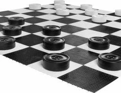 New XXXL Giga Damspel (Checkers, 8x8 Vakken) Met Kunststof Vloer, 304x304 Cm -bordspellen Winkel 550x189 3