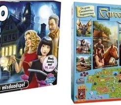 Merkloos Spellenbundel - 2 Stuks - Hasbro Cluedo & Carcassonne Big Box 3