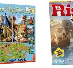 Hasbro Spellenbundel - 2 Stuks - Carcassonne Big Box 3 & Risk Junior