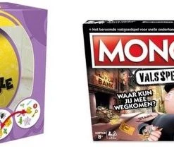 Hasbro Spellenbundel - 2 Stuks - Dobble Classic & Monopoly Valsspelerseditie