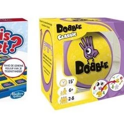 Hasbro Spellenbundel - 3 Stuks - Wie Is Het & Dobble Classic & Skip-Bo