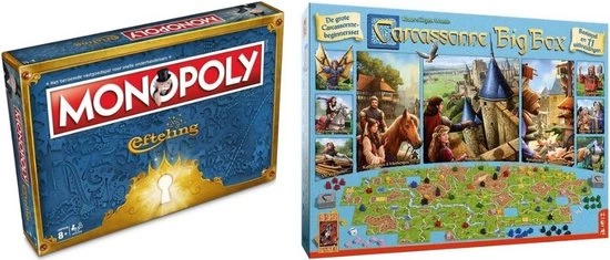 Merkloos Spellenbundel - 2 Stuks - Monopoly Efteling & Carcassonne Big Box 3 1 Merkloos Spellenbundel - 2 Stuks - Monopoly Efteling & Carcassonne Big Box 3