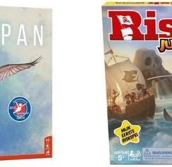 Hasbro Spellenbundel - 2 Stuks - Wingspan & Risk Junior