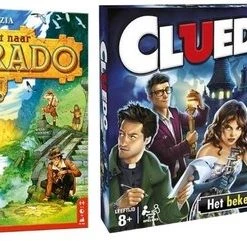 999 Games Spellenbundel - 2 Stuks - De Zoektocht Naar El Dorado & Cluedo