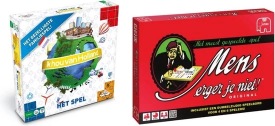 Hasbro Spellenbundel - 2 Stuks - Ik Hou Van Holland & Mens Erger Je Niet 1 Hasbro Spellenbundel - 2 Stuks - Ik Hou Van Holland & Mens Erger Je Niet
