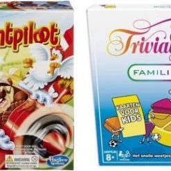 Merkloos Spellenbundel - 2 Stuks - Stef Stuntpiloot & Trivial Pursuit Familie Editie