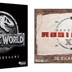 Merkloos Spellenbundel - 2 Stuks - Jurassic World The Boardgame & Expeditie Robinson De Eilandraad