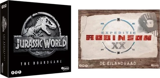 Merkloos Spellenbundel - 2 Stuks - Jurassic World The Boardgame & Expeditie Robinson De Eilandraad 1 Merkloos Spellenbundel - 2 Stuks - Jurassic World The Boardgame & Expeditie Robinson De Eilandraad