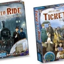 Days Of Wonder Spellenbundel - Ticket To Ride - 2 Stuks - Uitbreidingen - UK + Pennsylvania & Frankrijk + Old West