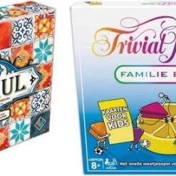 Merkloos Spellenbundel - 2 Stuks - Azul NL/FR & Trivial Pursuit Familie Editie
