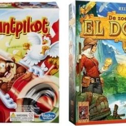 Merkloos Spellenbundel - 2 Stuks - Stef Stuntpiloot & Party & De Zoektocht Naar El Dorado