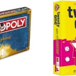 Merkloos Spellenbundel - 2 Stuks - Monopoly Efteling & Twenty One