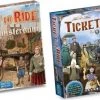 Days Of Wonder Spellenbundel - Ticket To Ride - 2 Stuks - Uitbreidingen - Amsterdam & Frankrijk + Old West