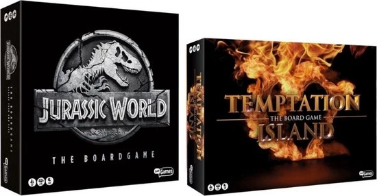 Merkloos Spellenbundel - 2 Stuks - Jurassic World The Boardgame & Temptation Island 1 Merkloos Spellenbundel - 2 Stuks - Jurassic World The Boardgame & Temptation Island