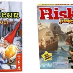 Hasbro Spellenbundel - 2 Stuks - Saboteur: Het Duel & Risk Junior