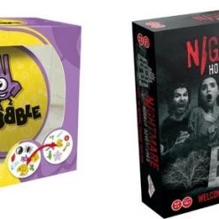 Merkloos Spellenbundel - 2 Stuks - Dobble Classic & Nightmare Horror Adventures