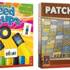 Merkloos Spellenbundel - 2 Stuks - Stapelgekke Speedcups - 6 Spelers & Patchwork