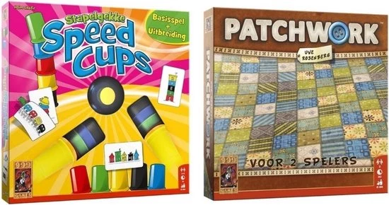 Merkloos Spellenbundel - 2 Stuks - Stapelgekke Speedcups - 6 Spelers & Patchwork 1 Merkloos Spellenbundel - 2 Stuks - Stapelgekke Speedcups - 6 Spelers & Patchwork