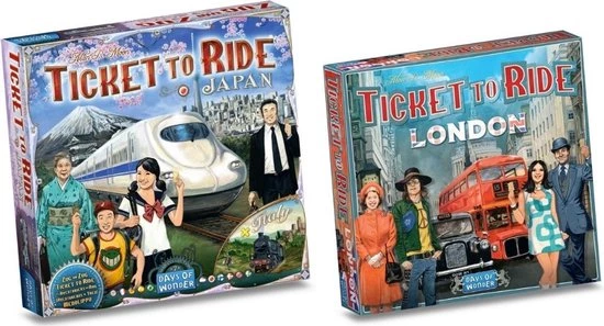 Days Of Wonder Spellenbundel - Ticket To Ride - 2 Stuks - Uitbreidingen - Londen & Japan + Italy 1 Days Of Wonder Spellenbundel - Ticket To Ride - 2 Stuks - Uitbreidingen - Londen & Japan + Italy