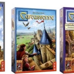 999 Games Spellenbundel - 3 Stuks - Carcassonne & Uitbreidingen De Toren & Graaf, Koning En Consorten