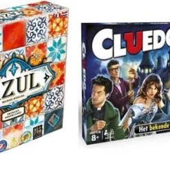 Merkloos Spellenbundel - 2 Stuks - Azul NL/FR & Hasbro Cluedo