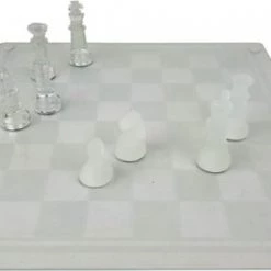 Oneiro S Luxe Glazen Spellenset (3-in-1) - Schaken, Backgammon, Checkers - Zomer Reizen Vliegtuig Spelletjes Spellen Reisspellen -bordspellen Winkel 550x302 6