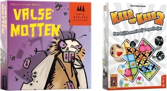 Merkloos Spellenbundel - 2 Stuks - Valse Motten & Keer Op Keer 2 1 Merkloos Spellenbundel - 2 Stuks - Valse Motten & Keer Op Keer 2