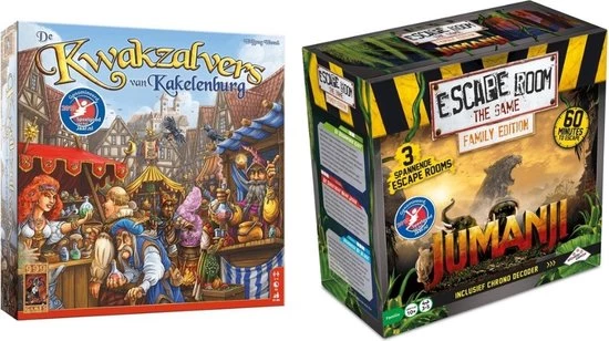 Merkloos Spellenbundel - 2 Stuks - De Kwakzalvers Van Kakelenburg & Escape Room Jumanji 1 Merkloos Spellenbundel - 2 Stuks - De Kwakzalvers Van Kakelenburg & Escape Room Jumanji