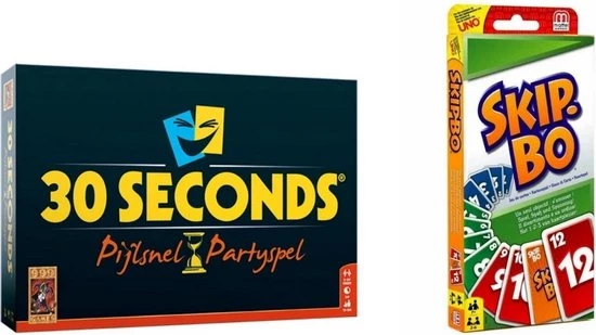 Hasbro Spellenbundel - 2 Stuks - 30 Seconds & Skip-Bo 1 Hasbro Spellenbundel - 2 Stuks - 30 Seconds & Skip-Bo