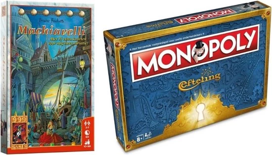 Merkloos Spellenbundel - 2 Stuks - Machiavelli & Monopoly Efteling 1 Merkloos Spellenbundel - 2 Stuks - Machiavelli & Monopoly Efteling