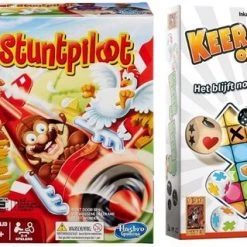 Merkloos Spellenbundel - 2 Stuks - Stef Stuntpiloot & Party & Keer Op Keer 2