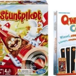 Merkloos Spellenbundel - 2 Stuks - Stef Stuntpiloot & Qwirkle Cards