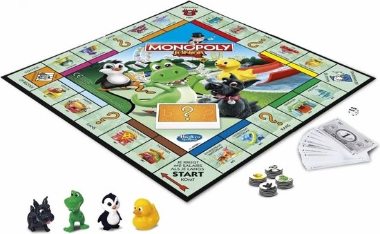 Hasbro Spellenbundel - 2 Stuks - Monopoly Junior & Skip-Bo 3 Hasbro Spellenbundel - 2 Stuks - Monopoly Junior & Skip-Bo - Afbeelding 3
