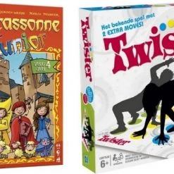 Spellenbundel - 2 Stuks - Carcassonne Junior & Hasbro Twister