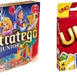Hasbro Spellenbundel - 2 Stuks - Stratego Junior & UNO