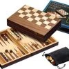 Philos Schaak/Backgammon Kassette Veld 40 Mm, Koningshoogte 76 Mm
