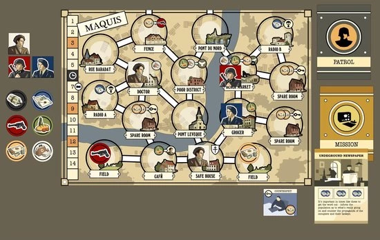 Side Room Games Maquis Board Game (English) 2 Side Room Games Maquis Board Game (English) - Afbeelding 2