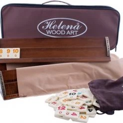 Helena Wood Art Handgemaakte Rummy Speelset - Okey - 100% Hout - Luxe Uitgave - Inclusief Tas - Rummi -bordspellen Winkel 550x355