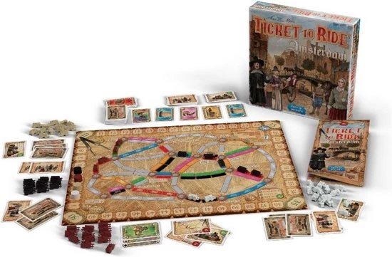 Days Of Wonder Spellenbundel - Ticket To Ride - 3 Stuks - Basisspellen Rails And Sails En Europa & Uitbreiding Amsterdam 9 Days Of Wonder Spellenbundel - Ticket To Ride - 3 Stuks - Basisspellen Rails And Sails En Europa & Uitbreiding Amsterdam - Afbeelding 9