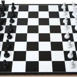 Fiesta Carnavales Reisspellen/bordspellen 2-in-1 Set Van Schaken En Erger Je Niet 35 X 30 Cm