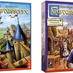 999 Games Spellenbundel - 2 Stuks - Carcassonne & Carcassonne Graaf, Koning En Consorten - Uitbreiding