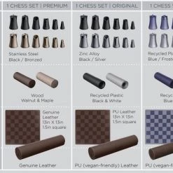 Schaken Designnest Crownes Basic Compacte Nestschaakset BordSpell Chess