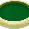 HOT Games Dobbelpiste Blank Hout Rond 35cm.groen Vilt
