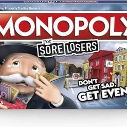 Hasbro Gaming Monopoly - Sore Losers Edition - Slechte Verliezers - Bordspel - Engelse Versie