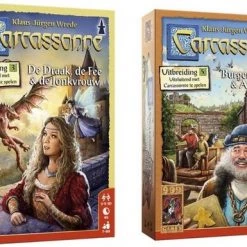 999 Games Spellenbundel - 2 Stuks - Carcassonne De Draak, De Fee En De Jonkvrouw & Graaf, Koning En Consorten
