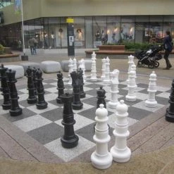 New XXXL Giga Schaakset, Tot 94 Cm Hoog, UV Bestendig Standaard