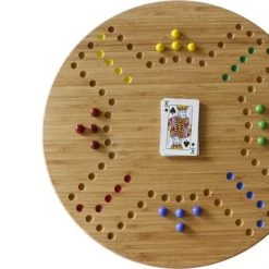 Cambium Meubels Keezbord Voor 4 Spelers Van Bamboe 20 Mm