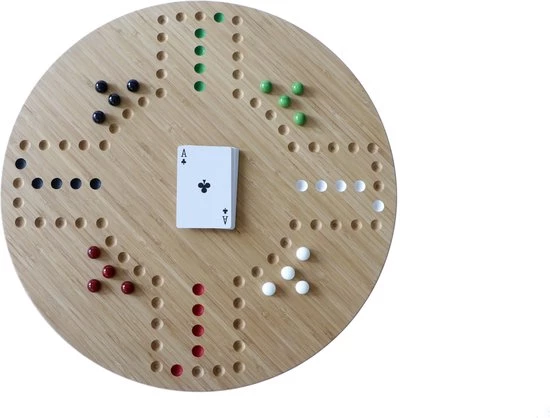 Cambium Meubels Keezbord Voor 4 Spelers Van Bamboe 10mm 2 Cambium Meubels Keezbord Voor 4 Spelers Van Bamboe 10mm - Afbeelding 2