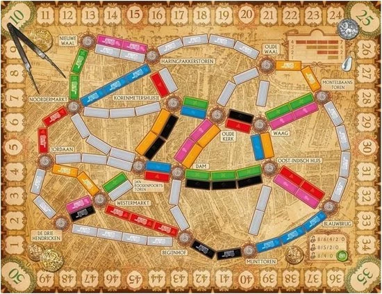 Days Of Wonder Spellenbundel - Ticket To Ride - 3 Stuks - Basisspellen Rails And Sails En Europa & Uitbreiding Amsterdam 10 Days Of Wonder Spellenbundel - Ticket To Ride - 3 Stuks - Basisspellen Rails And Sails En Europa & Uitbreiding Amsterdam - Afbeelding 10