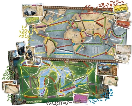 Days Of Wonder Spellenbundel - Ticket To Ride - 3 Stuks - Basisspellen Rails And Sails En Europa & Uitbreiding Londen 3 Days Of Wonder Spellenbundel - Ticket To Ride - 3 Stuks - Basisspellen Rails And Sails En Europa & Uitbreiding Londen - Afbeelding 3